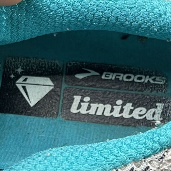 Brooks‎ Adrenaline GTS 13 Women Size 8 Shoes White Teal Blue Running Sneakers - Picture 9 of 9